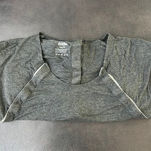 Maternity Labor gown by Frida, one size, charcoal gray.